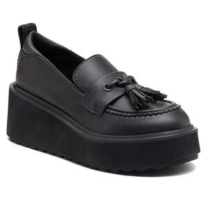 Rocket Dog Harper Platform Loafers w/ Tassel Y2K Style Sz 7/8/9/10 NIB Black